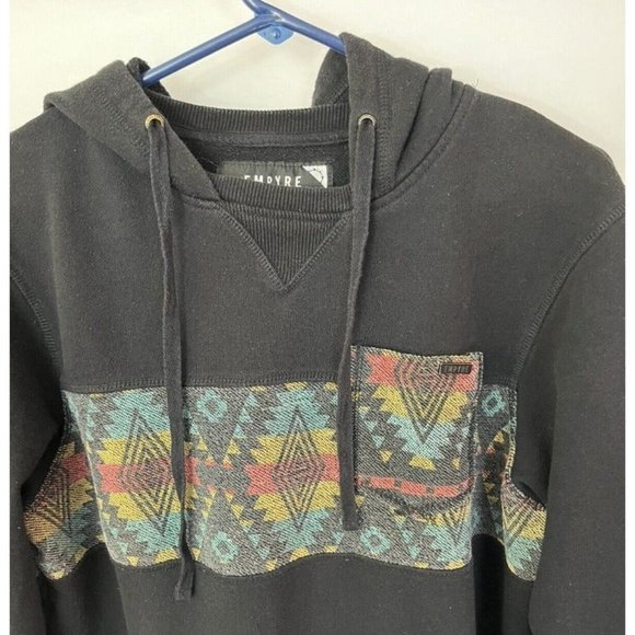 Empyre Hoodie Aztec Pattern With Pockets Pullover Size Large Colorful Retro - Picture 5 of 10